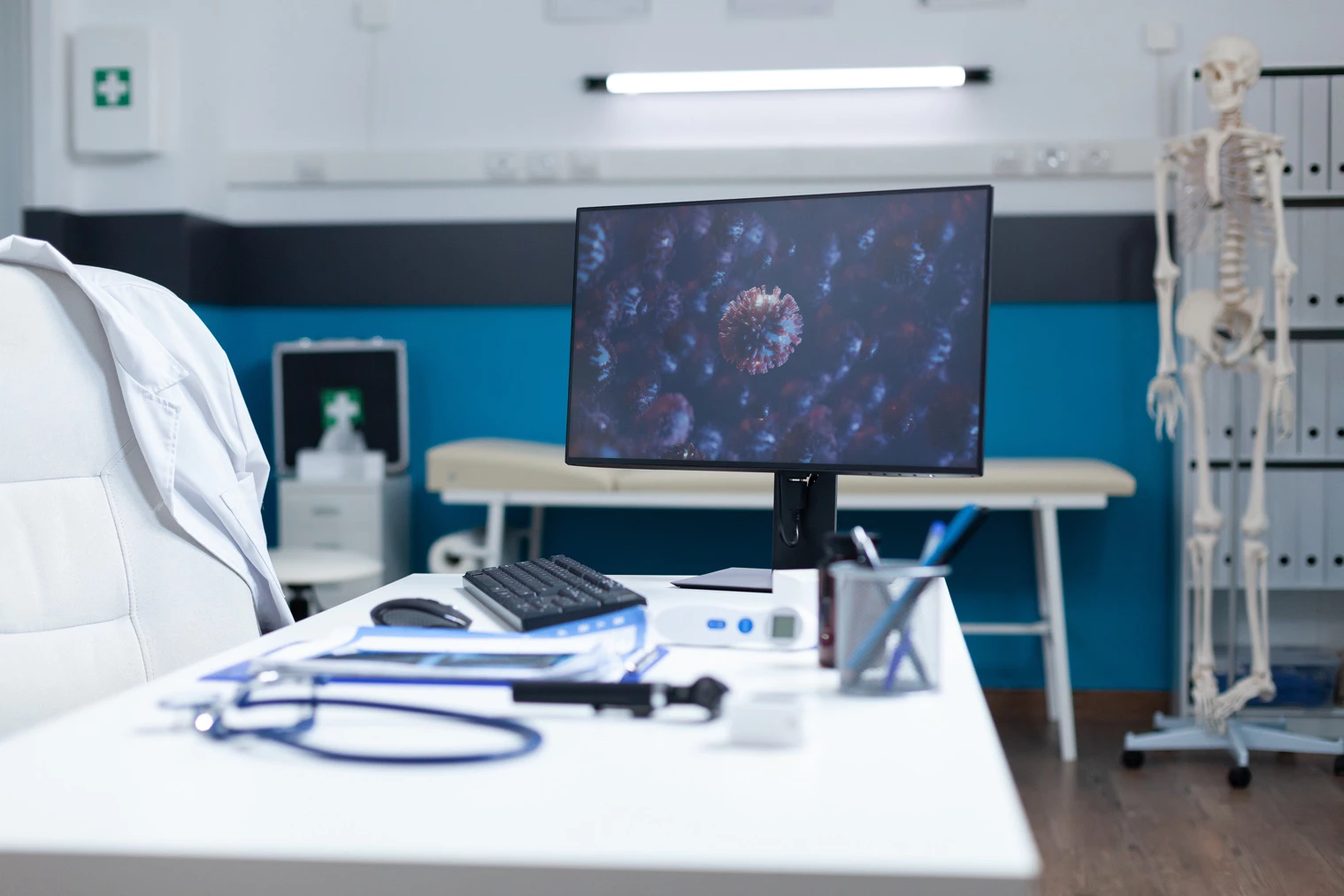 Modern medical clinic interior